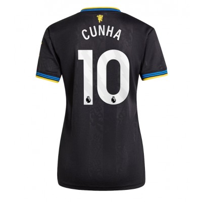 Camiseta Manchester United Matheus Cunha #10 Tercera Equipación Replica 2025-26 para mujer mangas cortas Camiseta Manchester United Matheus Cunha #10 Tercera Equipación Replica 2025-26 para mujer mangas cortas